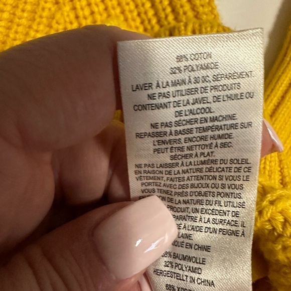 Ted Baker yellow sweater in size 3 (equivalent to size 8). EUC. Beautiful - Picture 3 of 15